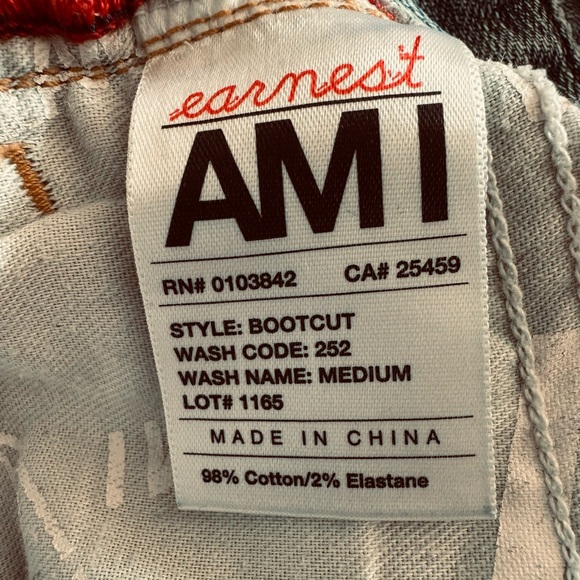 EARNEST AM I BOOTCUT LOW-RISE JEANS 26 - Picture 3 of 5